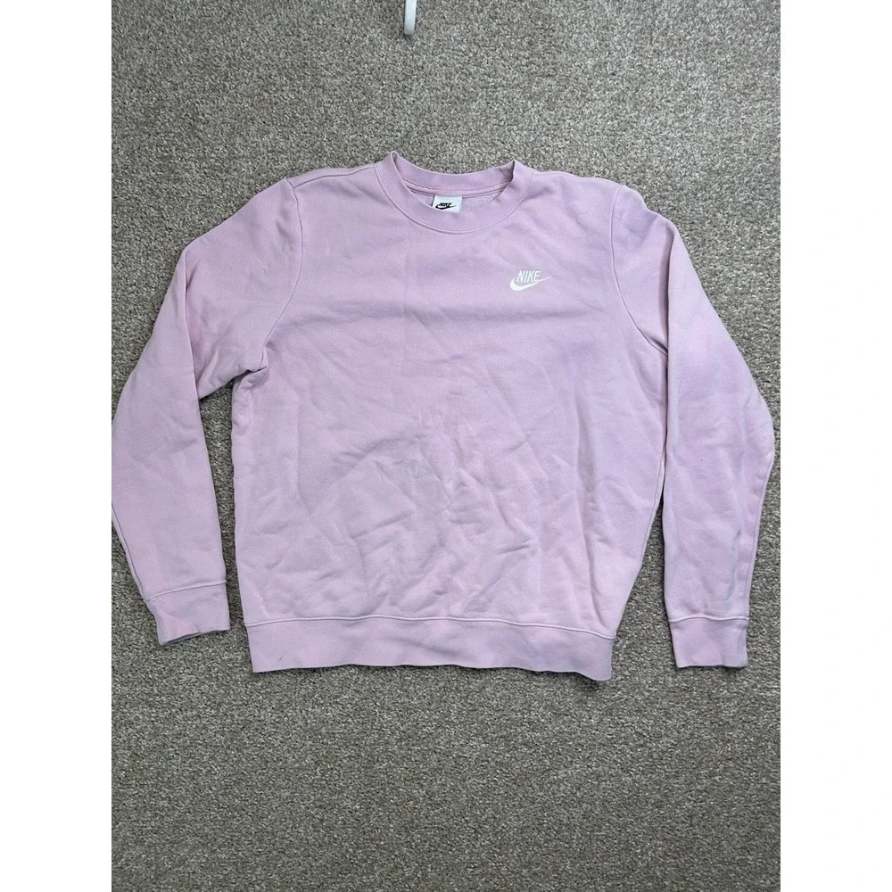 Nike Sweatshirt Women  Pink‎ Crew Neck Pullover Long Sleeve Size M